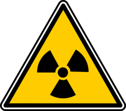 Gefahrensymbol Radioaktivität - Quelle: Pixabay